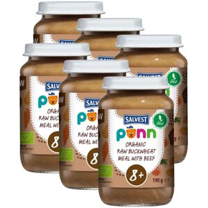 SALVEST Põnn BIO Hovězí maso s pohankou a zeleninou 6x190 g SALVEST Põnn BIO Hovězí maso s pohankou a zeleninou 6x190 g