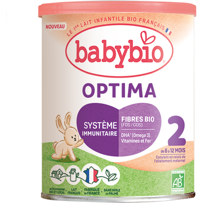 Babybio Optima 2 Pokračovací kojenecké bio mléko s probiotiky a prebiotiky 400 g Babybio Optima 2 Pokračovací kojenecké bio mléko s probiotiky a prebiotiky 400 g