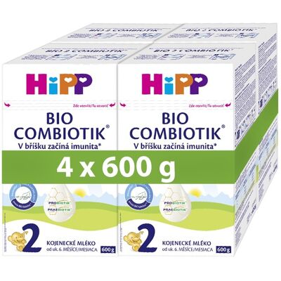 Hipp 2 BIO Combiotik Pokračovací kojenecká výživa 4x600 g Hipp 2 BIO Combiotik Pokračovací kojenecká výživa 4x600 g
