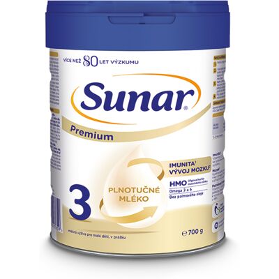 Sunar Premium 3 Kojenecké mléko - Od 12 měsíců Sunar Premium 3 Kojenecké mléko - Od 12 měsíců