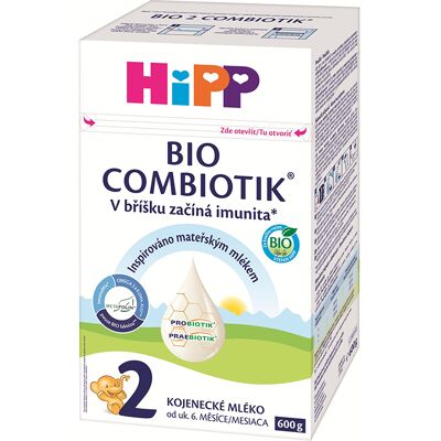 Hipp 2 BIO Combiotik Pokračovací kojenecká výživa 600 g Hipp 2 BIO Combiotik Pokračovací kojenecká výživa 600 g