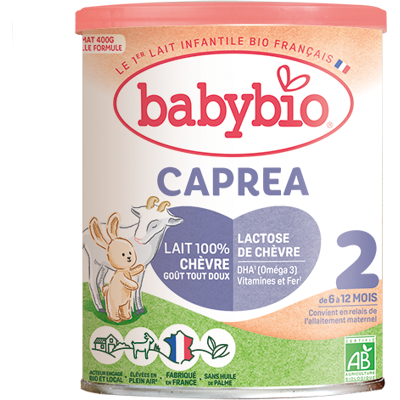 Babybio Caprea 2 Pokračovací kozí kojenecké bio mléko 400 g Babybio Caprea 2 Pokračovací kozí kojenecké bio mléko 400 g