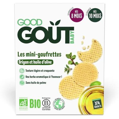 Good Gout BIO Wafle s oregánem a olivovým olejem 24 g Good Gout BIO Wafle s oregánem a olivovým olejem 24 g