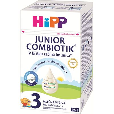 Hipp 3 Junior Combiotik Batolecí mléko 600 g Hipp 3 Junior Combiotik Batolecí mléko 600 g