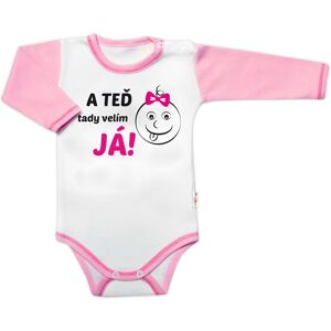 Baby Nellys Body dl. rukáv - A TEĎ tady velím JÁ! Holka, vel. 80 Baby Nellys Body dl. rukáv - A TEĎ tady velím JÁ! Holka, vel. 80