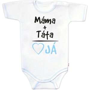 Baby Nellys Body kr. rukáv s vtipným textem, Máma+Táta, vel. 86 Baby Nellys Body kr. rukáv s vtipným textem, Máma+Táta, vel. 86