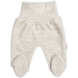 Baby Nellys Pletené kojenecké polodupačky Hand Made, světle béžové, vel.56 Baby Nellys Pletené kojenecké polodupačky Hand Made, světle béžové, vel.56
