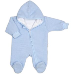 Baby Nellys Pletený overal s kapucí, CUTE - sv. modrý, vel. 62 Baby Nellys Pletený overal s kapucí, CUTE - sv. modrý, vel. 62