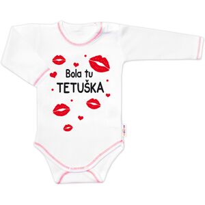 Baby Nellys Body dlouhý rukáv s vtipným textem Bola tu TETUŠKA vel. 74 Baby Nellys Body dlouhý rukáv s vtipným textem Bola tu TETUŠKA vel. 74