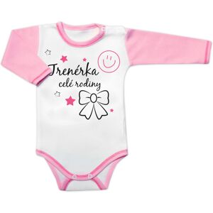 Baby Nellys Body dlouhý. rukáv - Trenérka celé rodiny, vel. 80 Baby Nellys Body dlouhý. rukáv - Trenérka celé rodiny, vel. 80