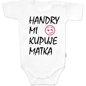 Baby Nellys Body krátký rukáv Handry mi kupuje matka, bílé vel. 80 Baby Nellys Body krátký rukáv Handry mi kupuje matka, bílé vel. 80