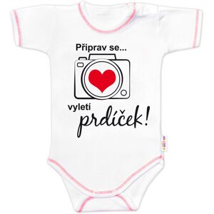 Baby Nellys Body kr. rukáv - Připrav se..vyletí prdíček, vel. 74 Baby Nellys Body kr. rukáv - Připrav se..vyletí prdíček, vel. 74