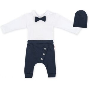 Baby Nellys 3-dílná sada Hubert, body s motýlkem, tepláčky a čepička - granát, vel. 98 vel. 98 Baby Nellys 3-dílná sada Hubert, body s motýlkem, tepláčky a čepička - granát, vel. 98 vel. 98