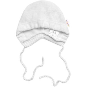 Baby Nellys Pletená čepička bonetka Boy, bílá, 68/74 Baby Nellys Pletená čepička bonetka Boy, bílá, 68/74