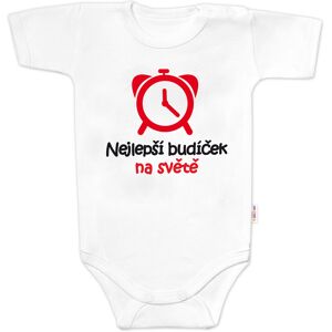 Baby Nellys Body krátký rukáv Nejlepší budíček na světě, bílé vel. 86 Baby Nellys Body krátký rukáv Nejlepší budíček na světě, bílé vel. 86