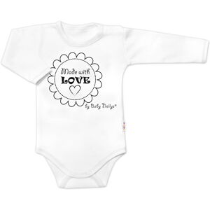 Baby Nellys Body dlouhý rukáv Made with love, bílé vel. 68 Baby Nellys Body dlouhý rukáv Made with love, bílé vel. 68