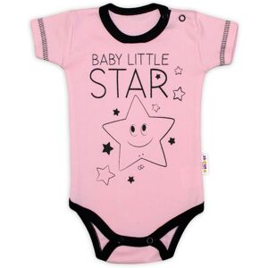 Baby Nellys Body krátký rukáv Baby Little Star - růžové vel. 62 Baby Nellys Body krátký rukáv Baby Little Star - růžové vel. 62