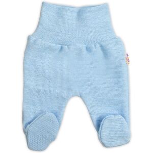 Baby Nellys Pletené kojenecké polodupačky Hand Made, světle modré, vel. 68 Baby Nellys Pletené kojenecké polodupačky Hand Made, světle modré, vel. 68