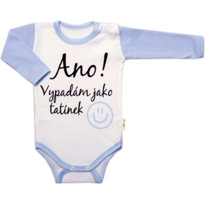 Baby Nellys Body dl. rukáv - Ano! Vypadám jako tatínek, vel.56 Baby Nellys Body dl. rukáv - Ano! Vypadám jako tatínek, vel.56