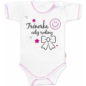 Baby Nellys Body krátký rukáv Trenérka celej rodiny, holka vel. 62 Baby Nellys Body krátký rukáv Trenérka celej rodiny, holka vel. 62
