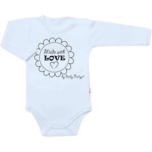 Baby Nellys Body dlouhý rukáv Made with love, světle modré vel. 62 Baby Nellys Body dlouhý rukáv Made with love, světle modré vel. 62