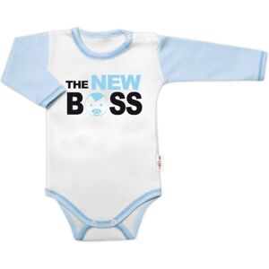 Baby Nellys Body dl. rukáv, The New Boss, kluk, vel. 56 Baby Nellys Body dl. rukáv, The New Boss, kluk, vel. 56