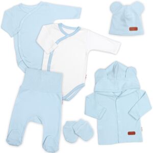 Baby Nellys Bavlněná souprava pro miminko 6D, Made with love, baby blue, vel. 56 Baby Nellys Bavlněná souprava pro miminko 6D, Made with love, baby blue, vel. 56