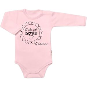 Baby Nellys Body dlouhý rukáv Made with love, růžové vel. 62 Baby Nellys Body dlouhý rukáv Made with love, růžové vel. 62