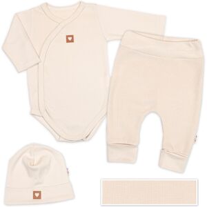 Baby Nellys Rostoucí 3dílná sada pro miminko Nature - béžová, vel. 56/62 Baby Nellys Rostoucí 3dílná sada pro miminko Nature - béžová, vel. 56/62