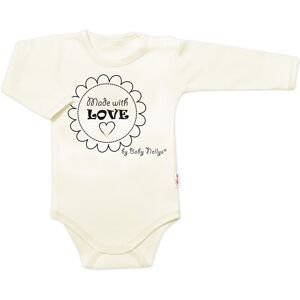 Baby Nellys Body dlouhý rukáv Made with love, ecru vel. 68 Baby Nellys Body dlouhý rukáv Made with love, ecru vel. 68