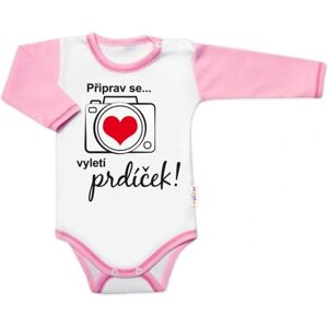 Baby Nellys Body dl. rukáv - Připrav se..vyletí prdíček,vel.86 Baby Nellys Body dl. rukáv - Připrav se..vyletí prdíček,vel.86