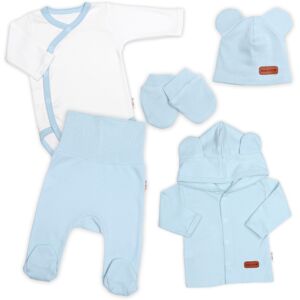Baby Nellys Bavlněná souprava pro miminko do 5D, Made with love, baby blue, vel. 56 Baby Nellys Bavlněná souprava pro miminko do 5D, Made with love, baby blue, vel. 56