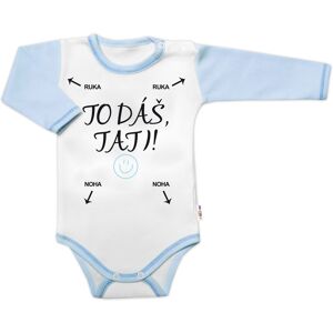 Baby Nellys Body dl. rukáv s vtipným textem, To dáš Tati!, vel. 86 Baby Nellys Body dl. rukáv s vtipným textem, To dáš Tati!, vel. 86