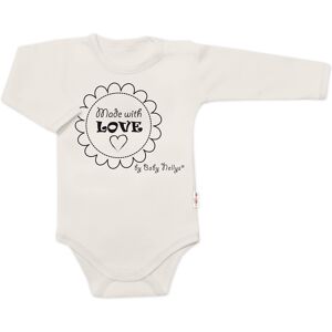 Baby Nellys Body dlouhý rukáv Made with love, béžové vel. 74 Baby Nellys Body dlouhý rukáv Made with love, béžové vel. 74