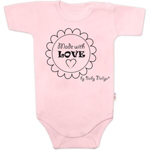 Baby Nellys Body krátký rukáv Made with love, růžové vel. 62 Baby Nellys Body krátký rukáv Made with love, růžové vel. 62