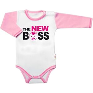 Baby Nellys Body dl. rukáv - The New Boss, vel. 68 Baby Nellys Body dl. rukáv - The New Boss, vel. 68