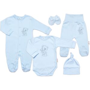 Baby Nellys Soupravička pro miminko, 5D, Little Teddy, modrá, vel. 62 Baby Nellys Soupravička pro miminko, 5D, Little Teddy, modrá, vel. 62