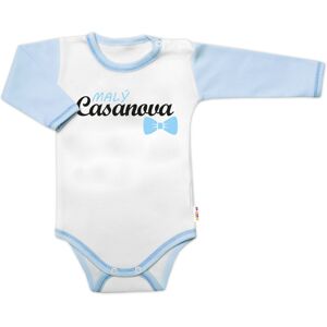 Baby Nellys Body dl. rukáv s vtip. textem Malý Casanova, kluk vel. 80 Baby Nellys Body dl. rukáv s vtip. textem Malý Casanova, kluk vel. 80