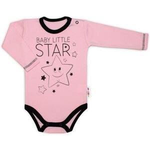 Baby Nellys Body dlouhý rukáv, růžové, Baby Little Star Baby Nellys Body dlouhý rukáv, růžové, Baby Little Star