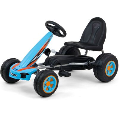 Milly Mally VIPER – dětská šlapací motokára (gokart) s ruční brzdou - modrá Milly Mally VIPER – dětská šlapací motokára (gokart) s ruční brzdou - modrá