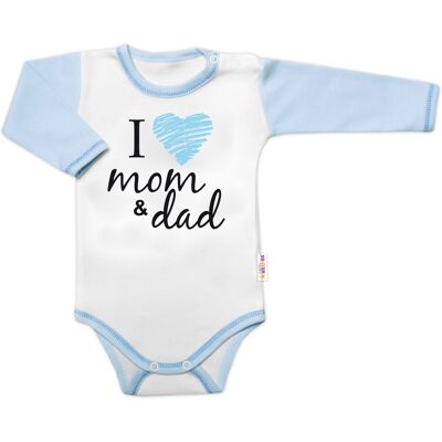 Baby Nellys Body dlouhý rukáv I love mom & dad, kluk vel. 62 Baby Nellys Body dlouhý rukáv I love mom & dad, kluk vel. 62