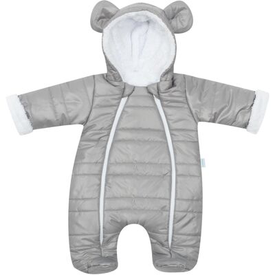 New Baby Zimní kojenecká kombinéza s kapucí a oušky Pumi grey, vel. 68 (4-6m) New Baby Zimní kojenecká kombinéza s kapucí a oušky Pumi grey, vel. 68 (4-6m)