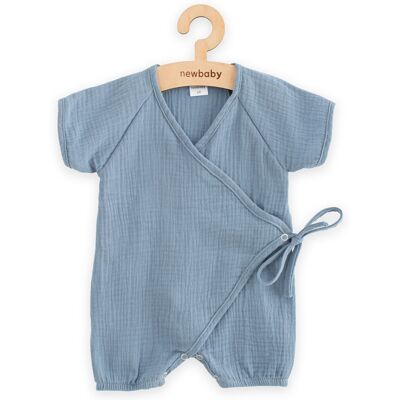 New Baby Kojenecký letní mušelínový overal blue, vel. 80 (9-12m) New Baby Kojenecký letní mušelínový overal blue, vel. 80 (9-12m)