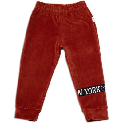 Mamatti Dětská tepláková souprava Velvet zapínání na zip, Fox, hnědá Mamatti Dětská tepláková souprava Velvet zapínání na zip, Fox, hnědá