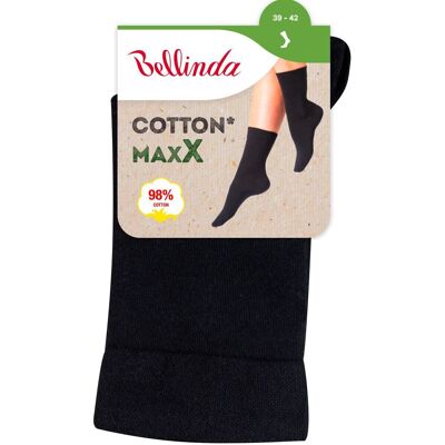 Bellinda COTTON MAXX vel. 39/42 dámské ponožky 1 pár černé Bellinda COTTON MAXX vel. 39/42 dámské ponožky 1 pár černé