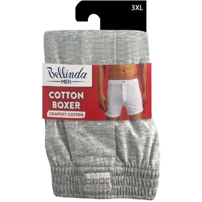 Bellinda Pánské bavlněné boxerky vel. 3XL 1 ks šedé Bellinda Pánské bavlněné boxerky vel. 3XL 1 ks šedé