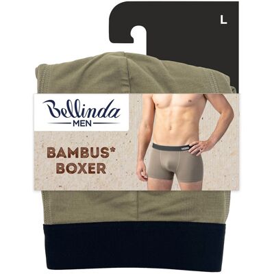 Bellinda Pánské bambusové boxerky vel. L 1 ks khaki Bellinda Pánské bambusové boxerky vel. L 1 ks khaki