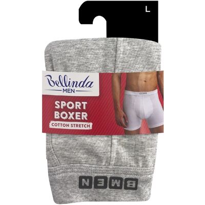 Bellinda Pánské bavlněné boxerky Sport vel. L 1 ks šedé Bellinda Pánské bavlněné boxerky Sport vel. L 1 ks šedé