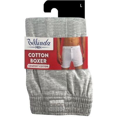 Bellinda Pánské bavlněné boxerky vel. L 1 ks šedé Bellinda Pánské bavlněné boxerky vel. L 1 ks šedé