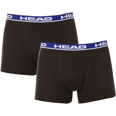 HEAD 2PACK pánské boxerky černé (701202741 008) M HEAD 2PACK pánské boxerky černé (701202741 008) M